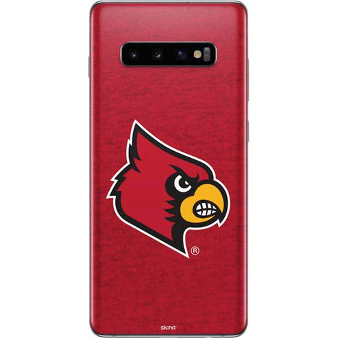 University of Louisville Red Background Galaxy S10 Plus Skin