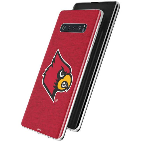 University of Louisville Red Background Galaxy S10 Skin