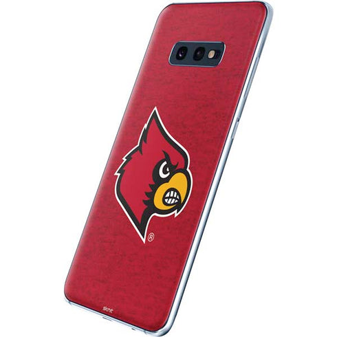 University of Louisville Red Background Galaxy S10e Skin