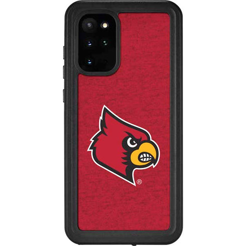 University of Louisville Red Background Galaxy S20 Plus Waterproof Case