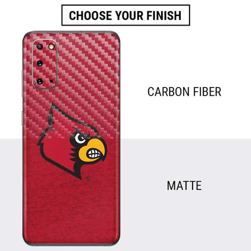 University of Louisville Red Background Galaxy S20 Skin