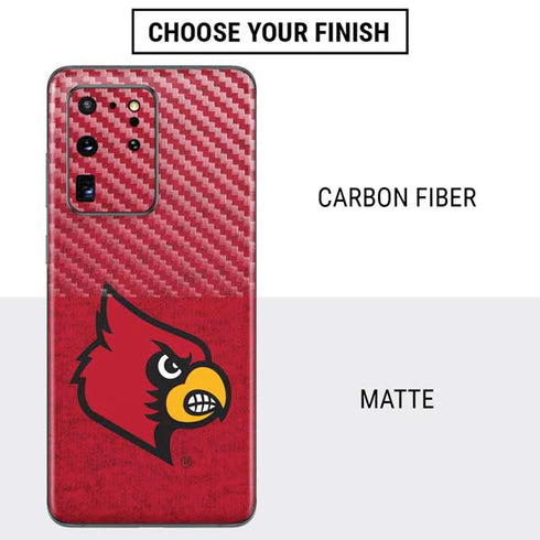 University of Louisville Red Background Galaxy S20 Ultra 5G Skin