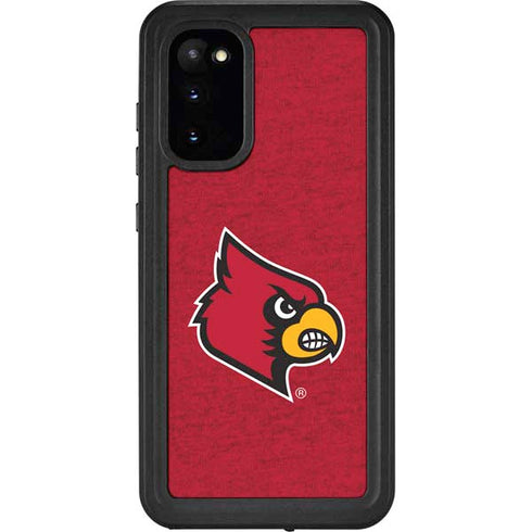 University of Louisville Red Background Galaxy S20 Waterproof Case
