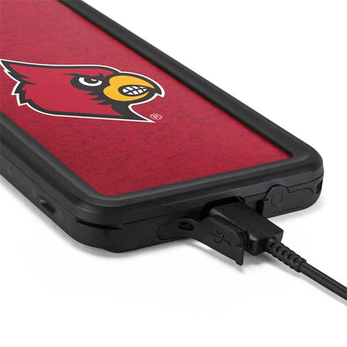 University of Louisville Red Background Galaxy S20 Waterproof Case