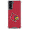 University of Louisville Red Background Galaxy S21 5G Clear Case