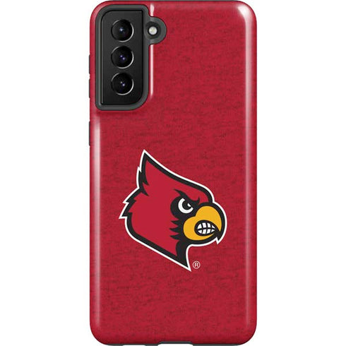 University of Louisville Red Background Galaxy S21 FE Pro Case