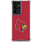 University of Louisville Red Background Galaxy S21 Ultra 5G Clear Case