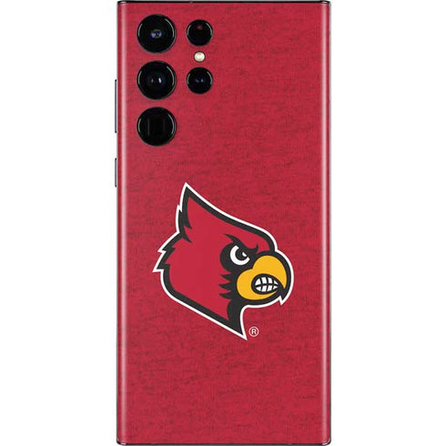 University of Louisville Red Background Galaxy S22 Ultra Skin