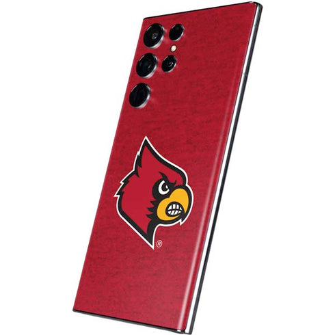 University of Louisville Red Background Galaxy S22 Ultra Skin