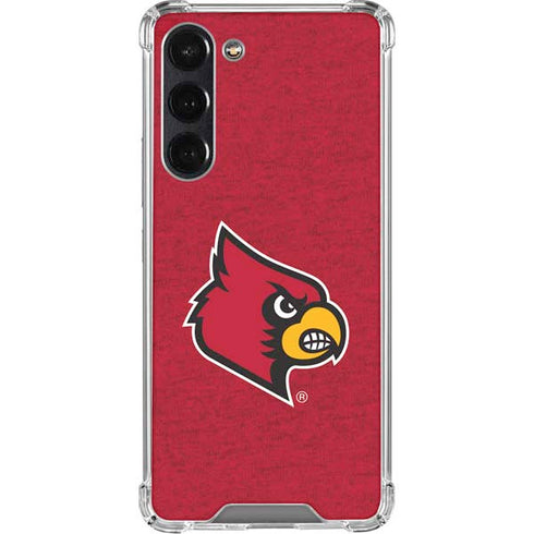 University of Louisville Red Background Galaxy S23 Plus Clear Case