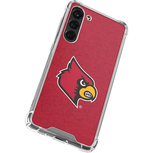 University of Louisville Red Background Galaxy S23 Plus Clear Case