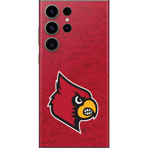 University of Louisville Red Background Galaxy Skins