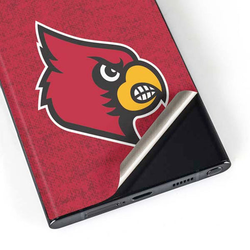 University of Louisville Red Background Galaxy S23 Ultra Skin