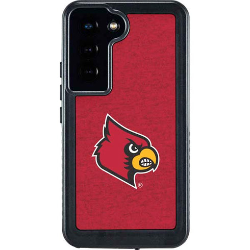 University of Louisville Red Background Galaxy S23 Waterproof Case