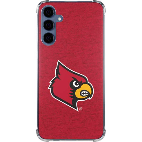 University of Louisville Red Background Galaxy S24 Clear Case