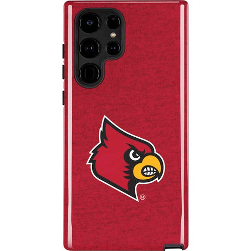 University of Louisville Red Background Galaxy Cases