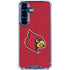 University of Louisville Red Background Galaxy S25 Clear Case