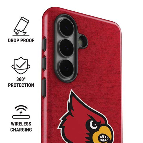 University of Louisville Red Background Galaxy S26 Plus Impact Case