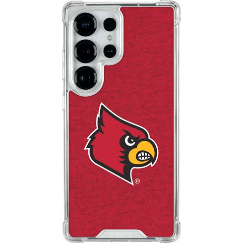 University of Louisville Red Background Galaxy S26 Ultra Clear Case