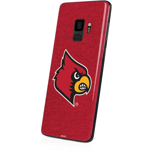 University of Louisville Red Background Galaxy S9 Skin
