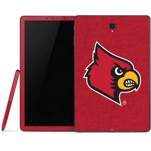 University of Louisville Red Background Samsung Galaxy Tab Skin