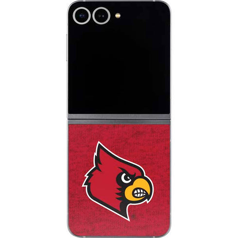 University of Louisville Red Background Galaxy Z Flip6 Skin