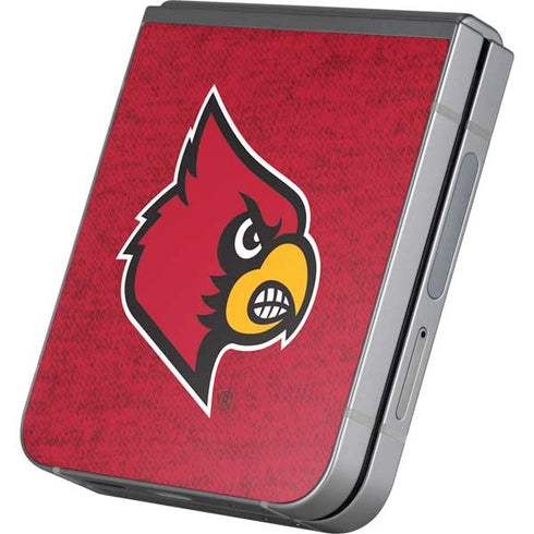 University of Louisville Red Background Galaxy Z Flip6 Skin
