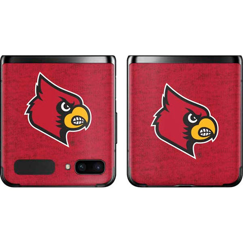 University of Louisville Red Background Galaxy Z Flip Skin