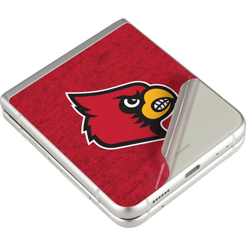 University of Louisville Red Background Galaxy Z Flip3 5G Skin