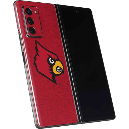 University of Louisville Red Background Galaxy Z Fold2 5G Skin