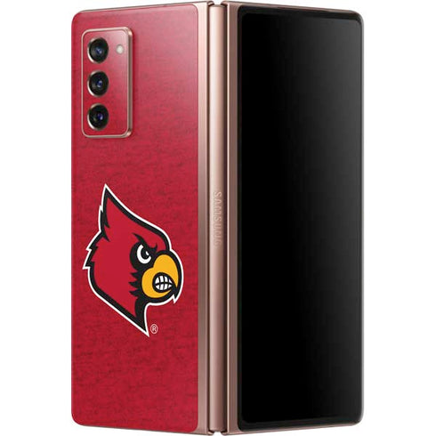 University of Louisville Red Background Galaxy Z Fold2 5G Skin