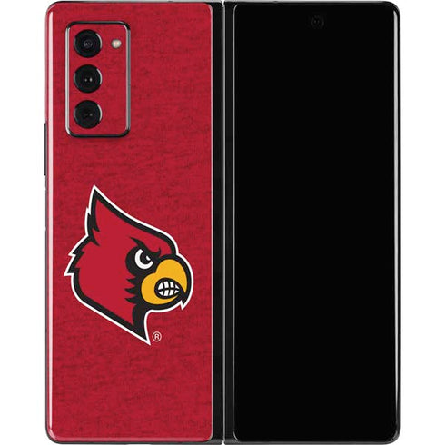 University of Louisville Red Background Galaxy Z Fold2 5G Skin