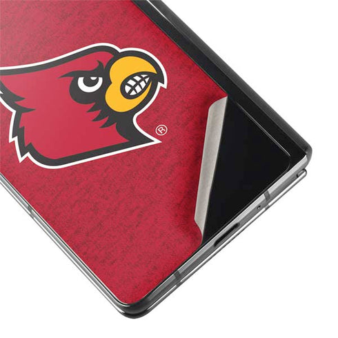 University of Louisville Red Background Galaxy Z Fold2 5G Skin
