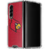 University of Louisville Red Background Galaxy Z Fold4 5G Clear Case