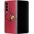 University of Louisville Red Background Galaxy Z Fold4 5G Skin