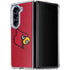 University of Louisville Red Background Galaxy Z Fold5 5G Clear Case