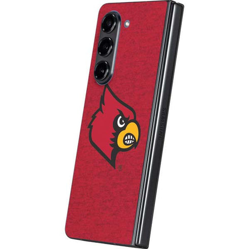 University of Louisville Red Background Galaxy Z Fold5 5G Skin
