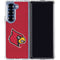 University of Louisville Red Background Galaxy Z Fold6 Clear Case