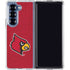University of Louisville Red Background Galaxy Z Fold7 Clear Case