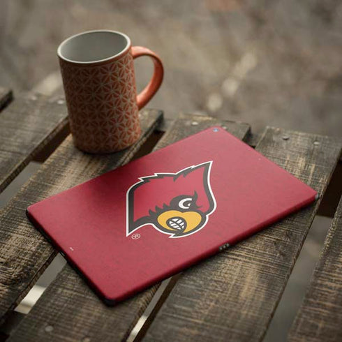 University of Louisville Red Background iPad Skins