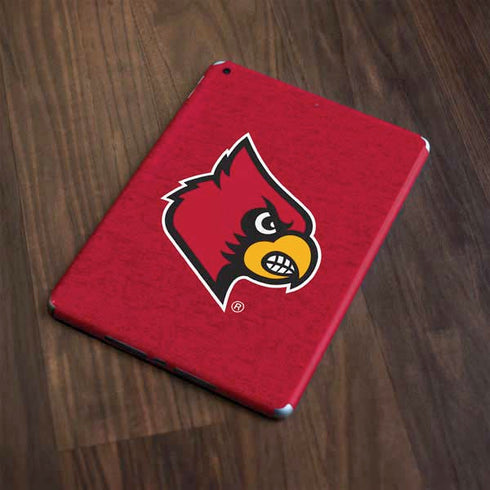 University of Louisville Red Background Apple iPad Skin