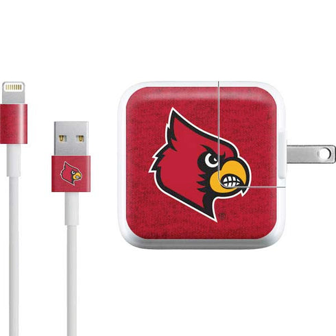 University of Louisville Red Background iPad Charger (10W USB) Skin