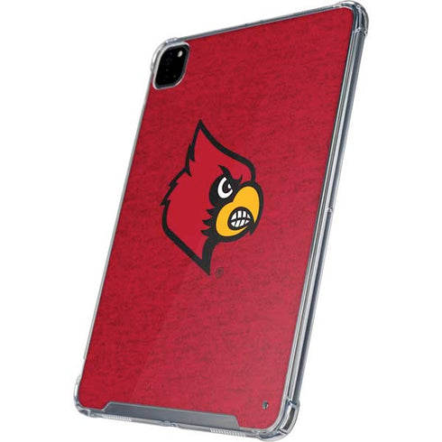 University of Louisville Red Background iPad Pro 12.9in (2020) Clear Case