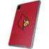 University of Louisville Red Background iPad Pro 12.9in (2020) Clear Case