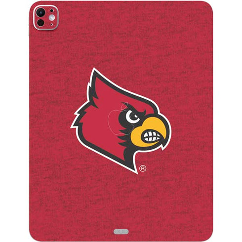 University of Louisville Red Background iPad Pro 13in M4 (2024) Skin