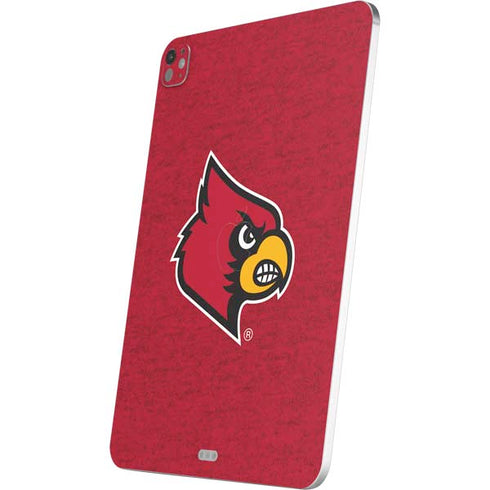University of Louisville Red Background iPad Pro 13in M4 (2024) Skin