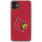 University of Louisville Red Background iPhone 11 Clear Case