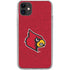 University of Louisville Red Background iPhone 11 Clear Case