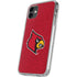University of Louisville Red Background iPhone 11 Clear Case