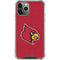 University of Louisville Red Background iPhone 11 Pro Max Clear Case
